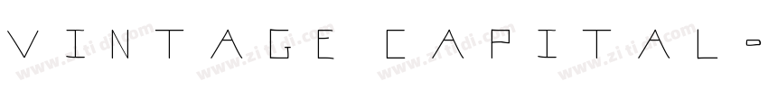 vintage capital字体转换